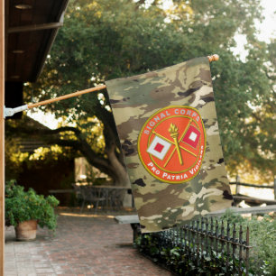 Signal Corps Veteran House Flag