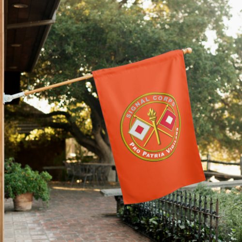 Signal Corps Veteran  House Flag