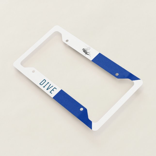 Signal flag Alpha License Plate Frame (3/4)