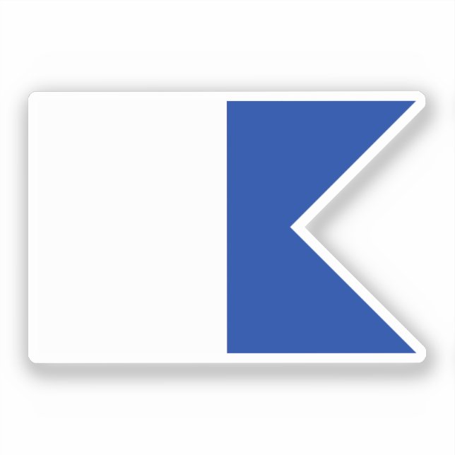 Signal flag Alpha Sticker (Front)