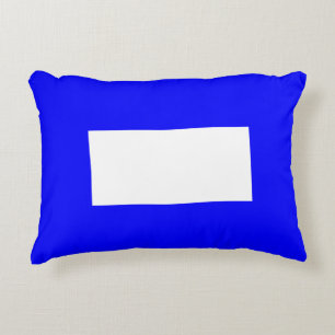 Signal Flag Letter P (Papa) Accent Pillow