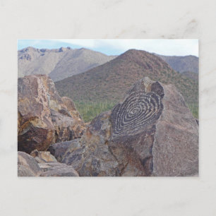 Signal Hill Petroglyph - Saguaro NP - Arizona Postcard