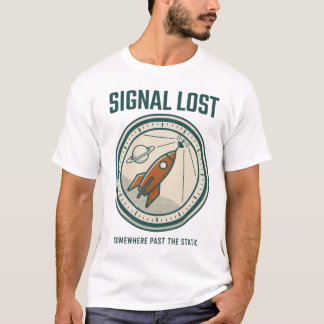 Signal Lost Retro Rocket Mission Patch Tee