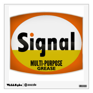 Signal Multi-Purpose Grease sign. Crystal version Wall Decal