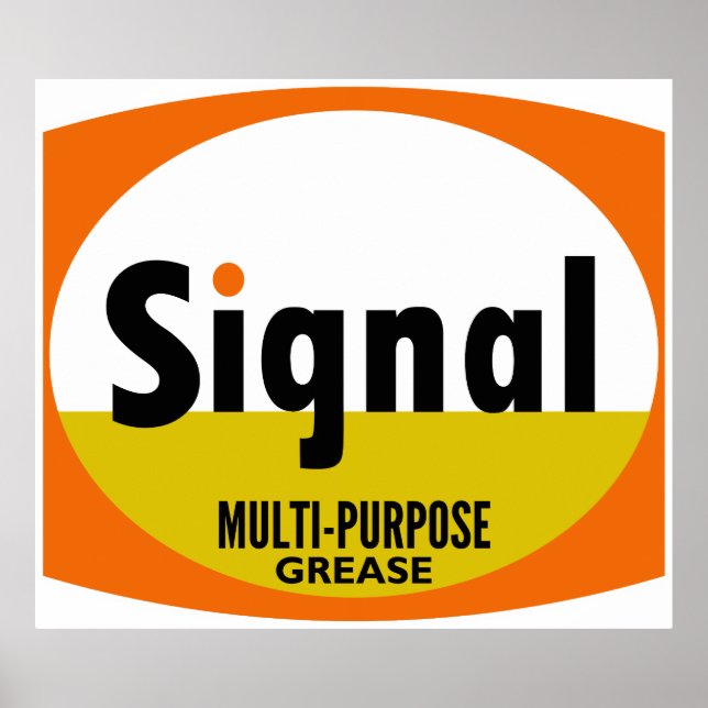 Signal Multi-Purpose Grease vintage sign flat vers (Front)
