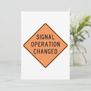 Signal Operation Changed Invitations