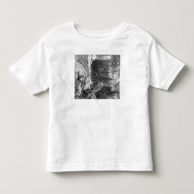 Signal Rock Near Railroad Track Photograph Toddler T-shirt (Front)