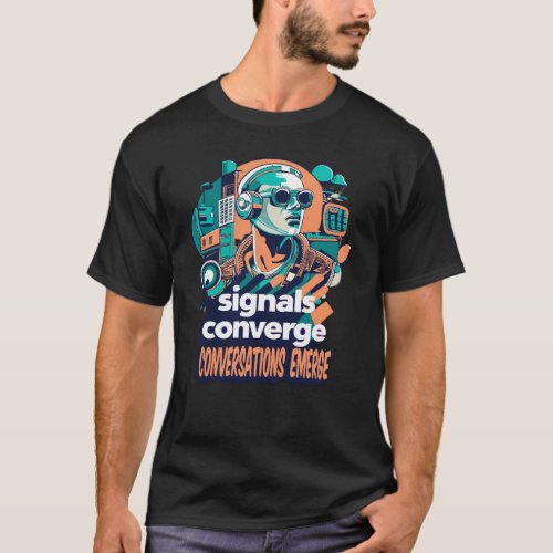 Signals Converge Telecommunication T_Shirt