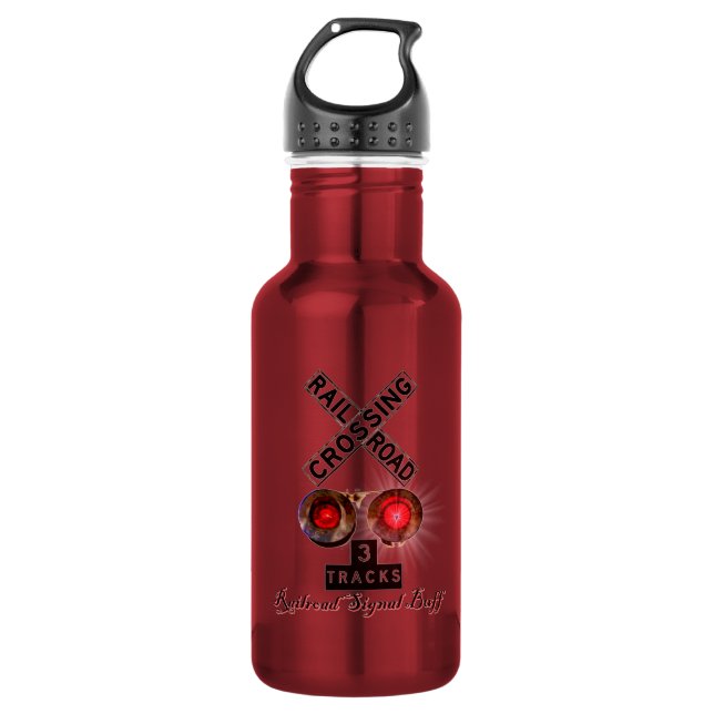 Signals, Signs, & Railroad Water Bottle (Front)