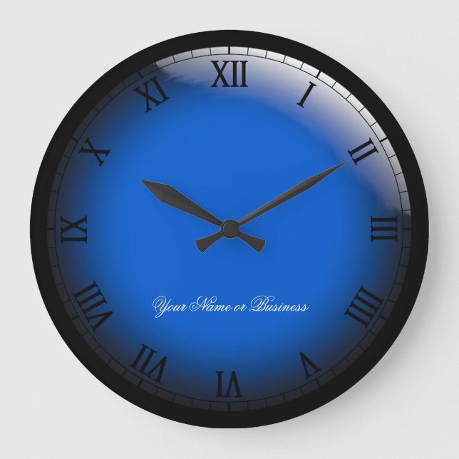 Signature 3D-Style Classic Roman Numerals Large Clock (Front)