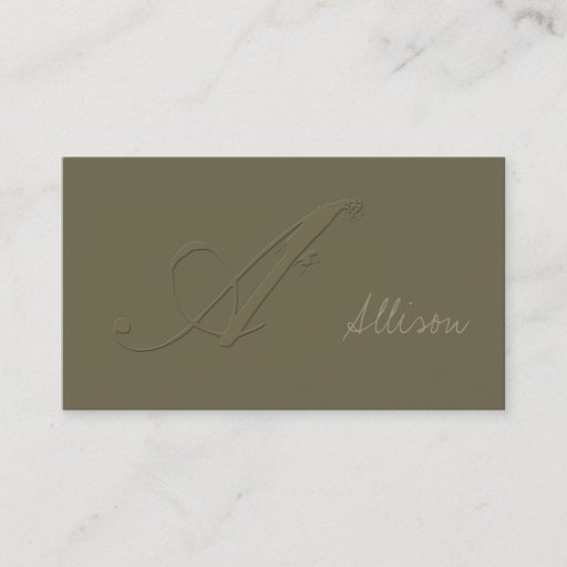 Customizable Signature A Business Cards
