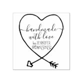 Handmade With Love Personalized Rubber Stamp, Zazzle