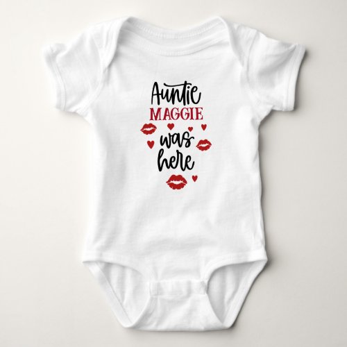 Signature Auntie Love and Kisses  Baby Bodysuit