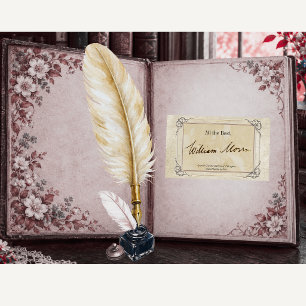 Signature Author BookPlate Template