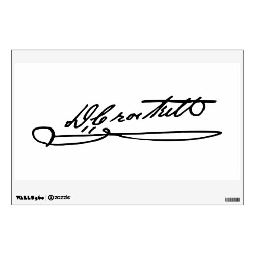 Signature Autograph of Davy Crockett Wall Sticker