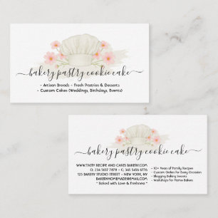 Signature Bakery Cafe Cake Homemade Food Logo Business Card