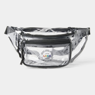 Signature Brand Logo Clear Fanny Pack