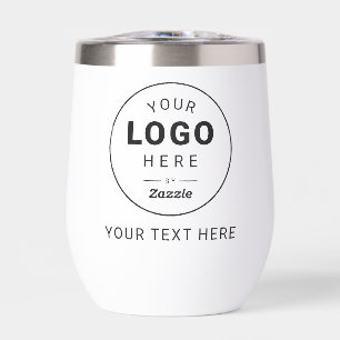 Signature Brand Logo Thermal Wine Tumbler
