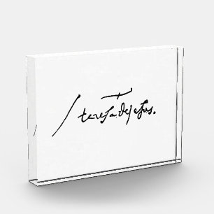Signature by St. Theresa of Avila Heilige Theresa Photo Block
