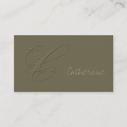Signature C Business Card Templates