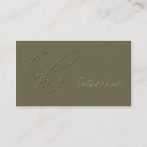 Customizable Signature C Business Card Templates