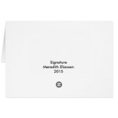 Signature Cards (Back Horizontal)