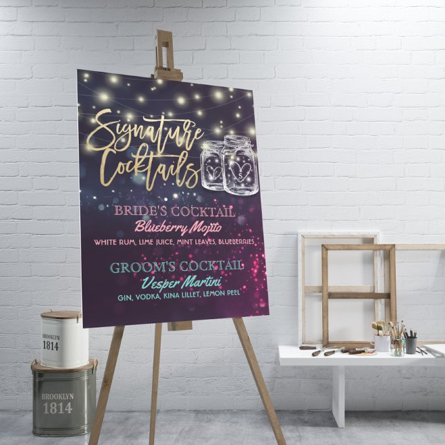 Signature Cocktail Drink Menu Wedding Decor Sign (Creator Uploaded)