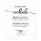 Signature Cocktails Elegant Script Wedding Sign