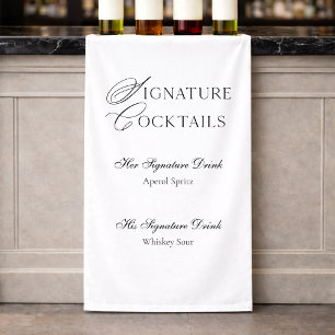 Signature Cocktails Wedding Bar Sign