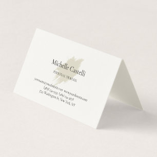 Signature Cream Professional Unique Classical Business Card