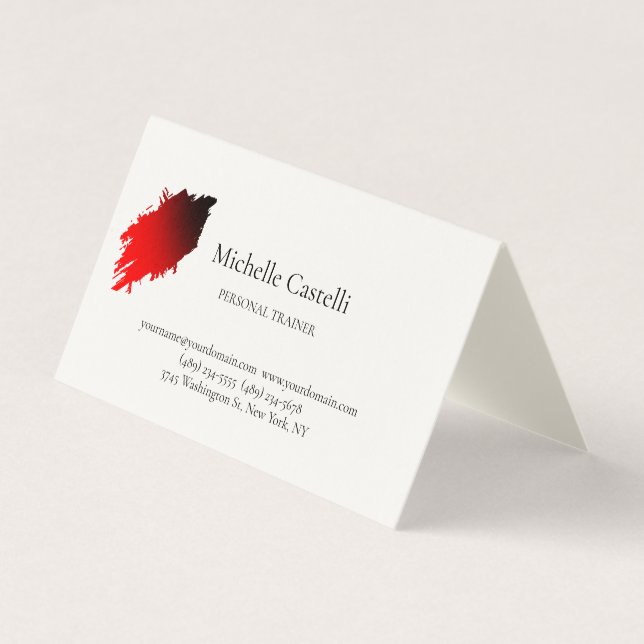 Signature Cream Professional Unique Classical Business Card (Front)