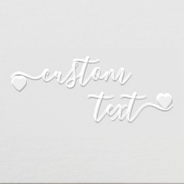 Signature Custom Text heart love Embosser (Design)