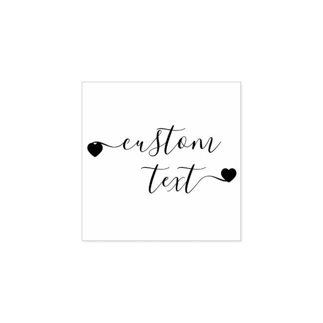 Signature Custom Text Rubber Stamp