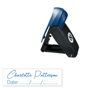 Signature Date Stamp Simple Modern Script