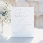 Signature Drink Dusty Blue & White Wedding Menu<br><div class="desc">Featuring a sophisticated combination of soft dusty blue and crisp white, this menu beautifully showcases your curated signature drinks in a modern, chic design. Perfect for a stylish and cohesive wedding theme, it serves as both a functional guide for your guests and a stylish decor piece. As part of the...</div>