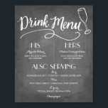 Signature Drink Menu | Wedding Decor<br><div class="desc">Chalkboard Signature Drink Menu great for weddings and engagement parties. "Drink Menu" is hand lettered.</div>