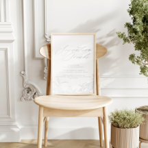 Signature Drinks Modern Vintage Blue Wedding