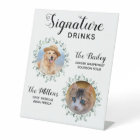Signature Drinks Pet Wedding Photo