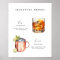 Signature Drinks Wedding Cocktails Poster