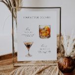 Signature Drinks Wedding Cocktails Poster at Zazzle