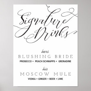 Signature Drinks Wedding Sign