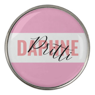 Signature fashion "Daphne Pritti" elegant /chic LT Golf Ball Marker