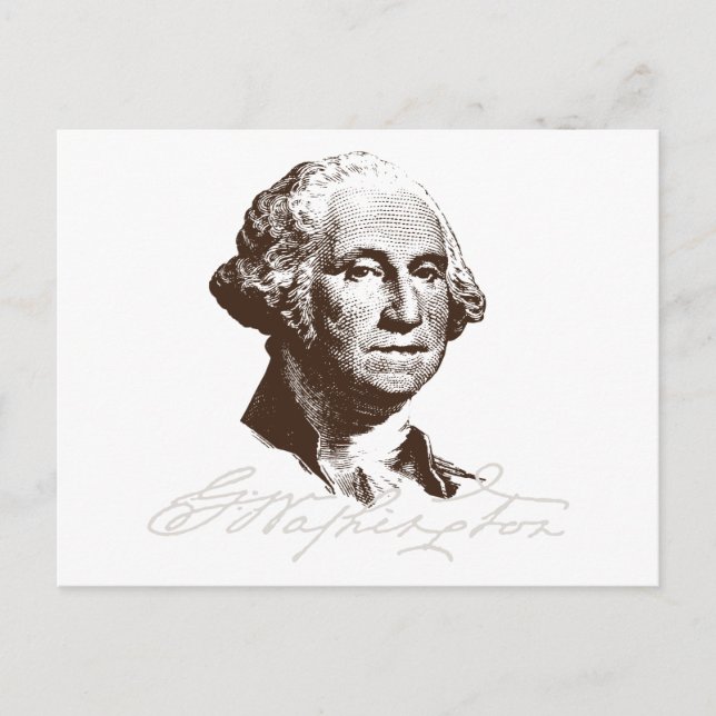 Signature George Washington Postcard (Front)
