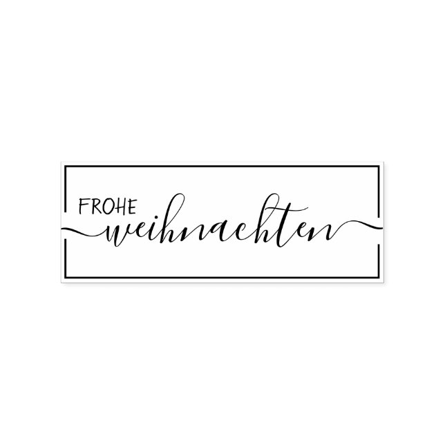Signature German Family Rubber Stamp (Imprint)