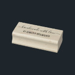 Signature Handmade with love Rubber Stamp<br><div class="desc">Signature Handmade with love</div>