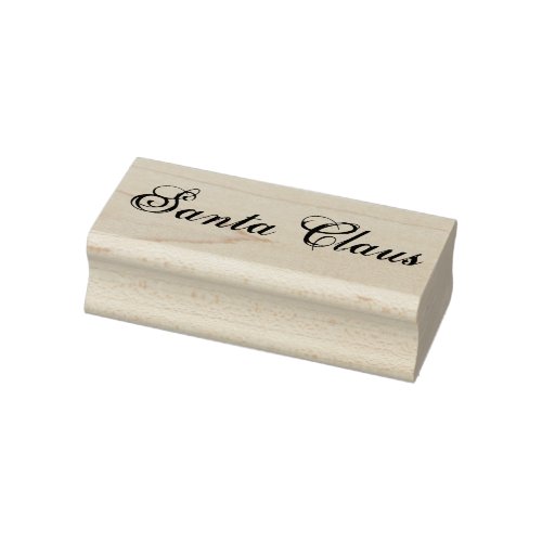 Signature Handwritten Script Santa Claus Christmas Rubber Stamp