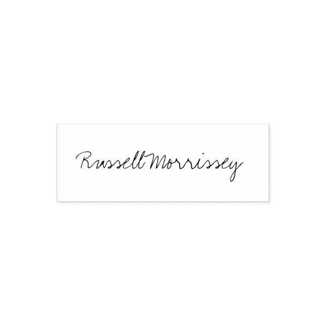 Signature Handwritten Self-inking Stamp (Design)