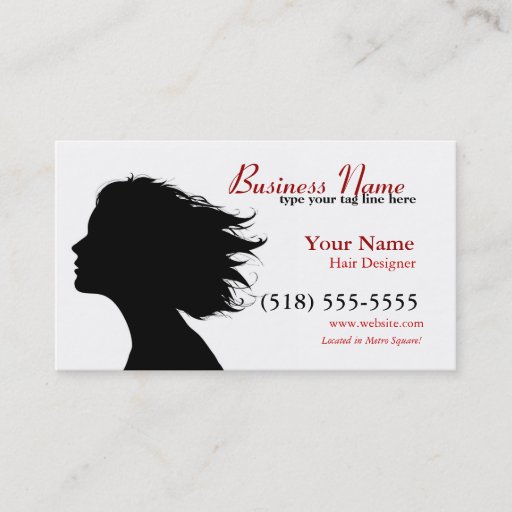 Customizable signature in red business card templates