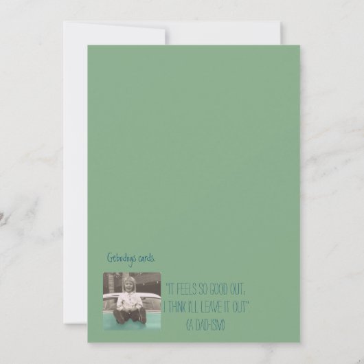 Signature: Matte 5" x 7", Standard white envelopes (Back)