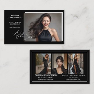 Signature Model Business Card | Mini Comp Cards